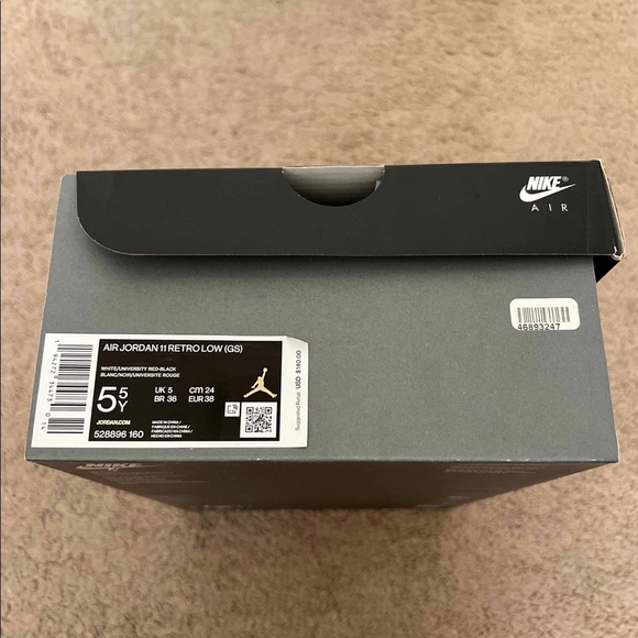 Air Jordan 11 Retro Low GS 'Concord-Bred' - Picture 7 of 9